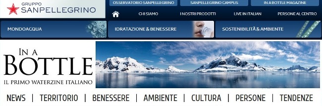 IL GRUPPO SANPELLEGRINO LANCIA IL PRIMO WATERZINE AL MONDO CHE FA CULTURA SULL’ACQUA MINERALE